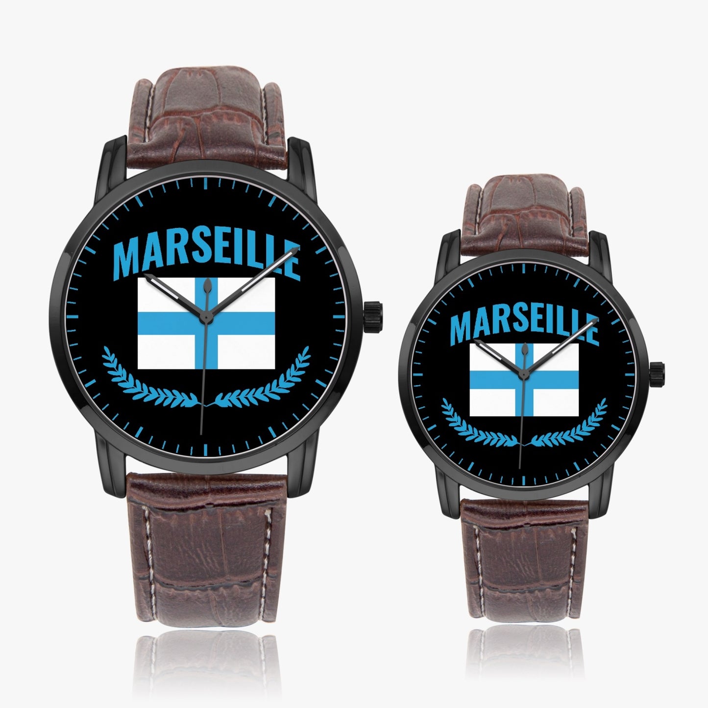 Montre à Quartz - Marseille - Bracelet en cuire