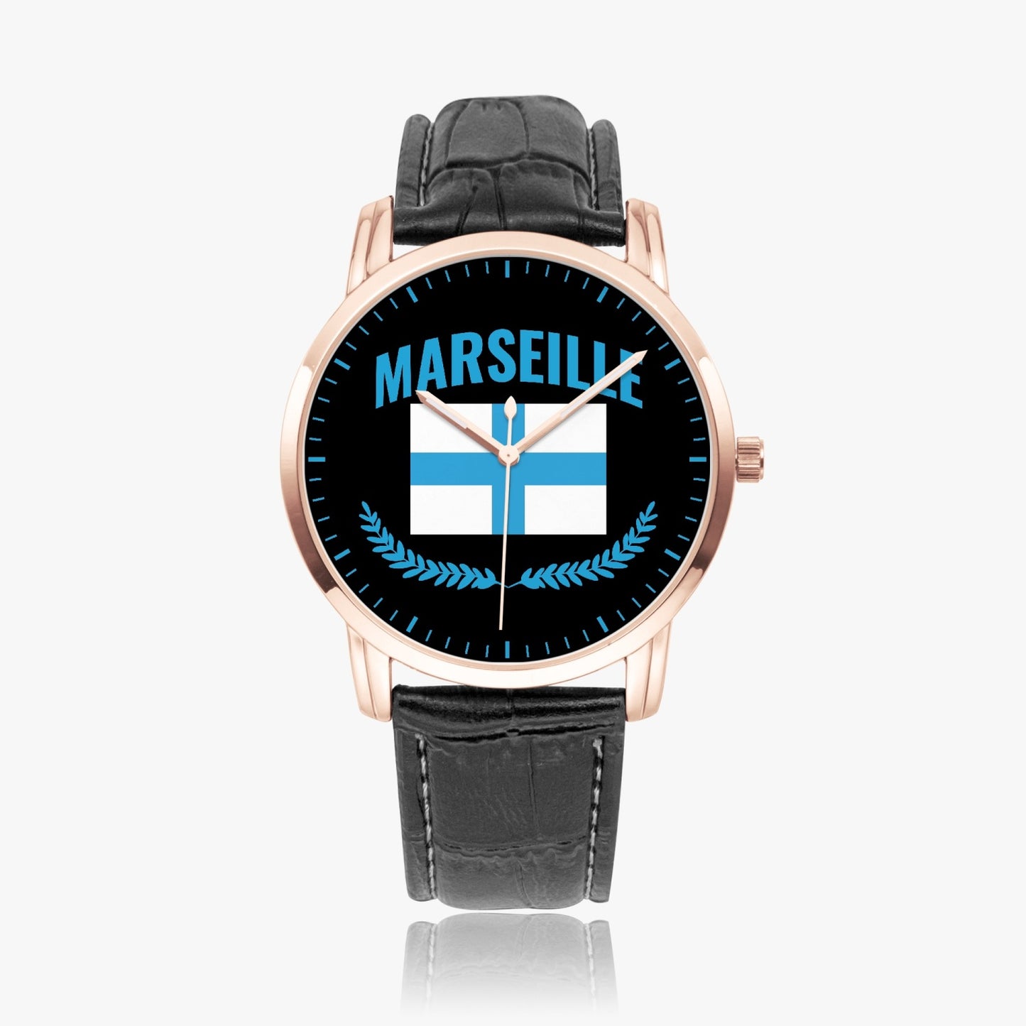 Montre à Quartz - Marseille - Bracelet en cuire