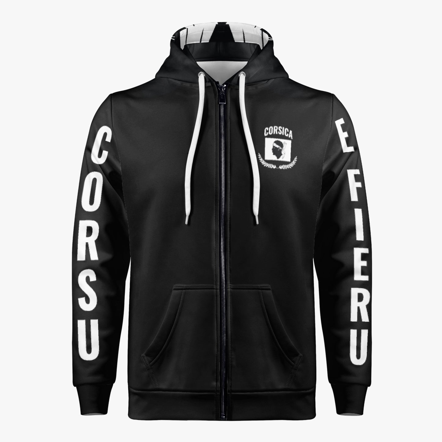 Veste à capuche zippé Corsica - Corsu e fieru