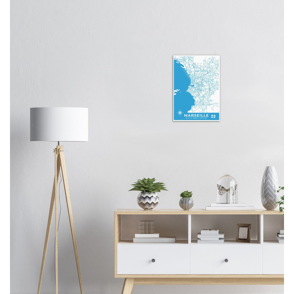 Marseille Poster en papier mat premium