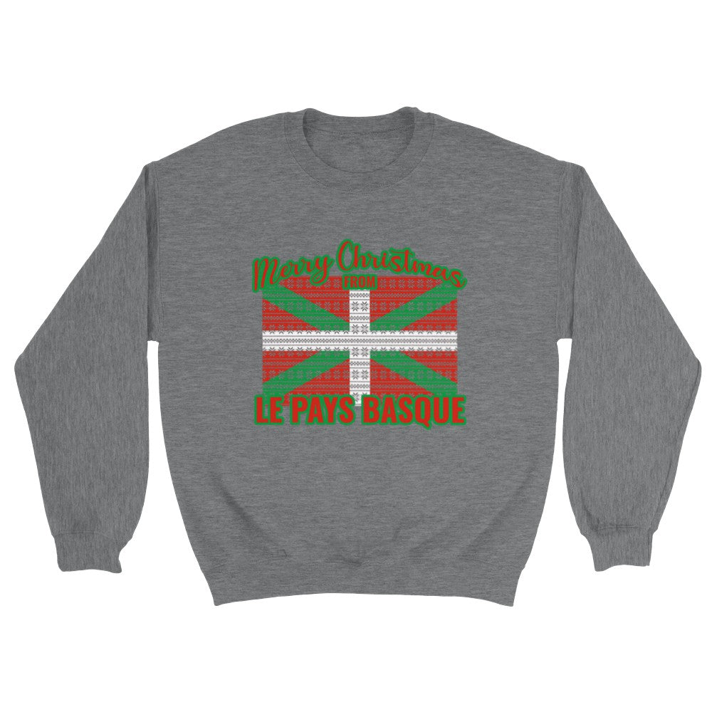 Sweat de Noël Pays Basque - PERSONNALISABLE