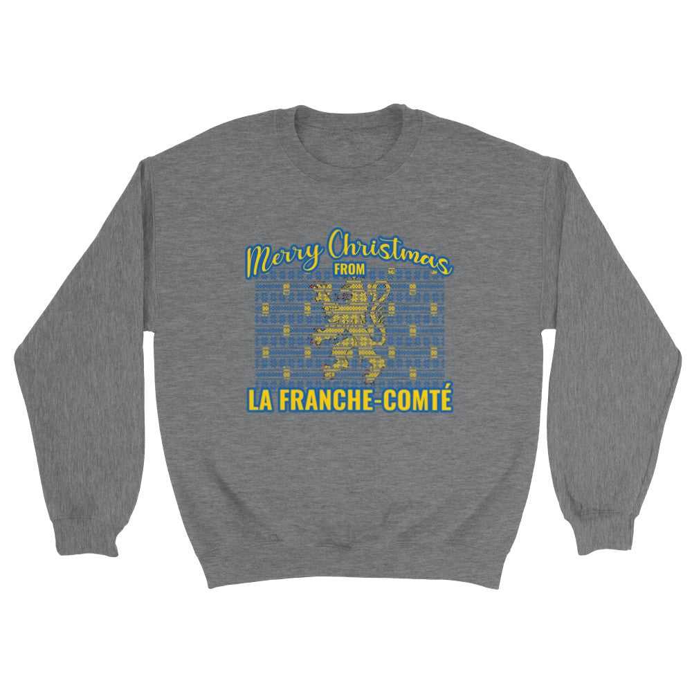 Sweat de Noël Franche-Comté - PERSONNALISABLE