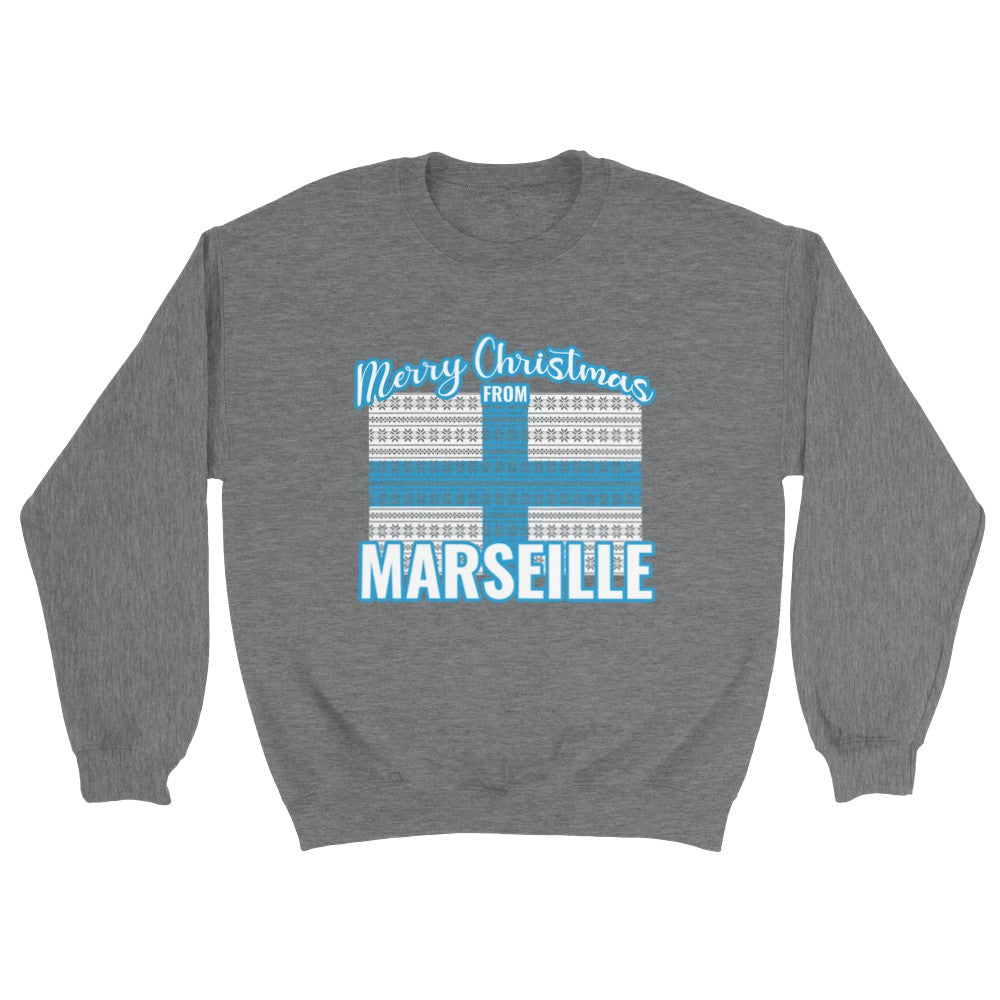 Sweat de Noël Marseille - PERSONNALISABLE