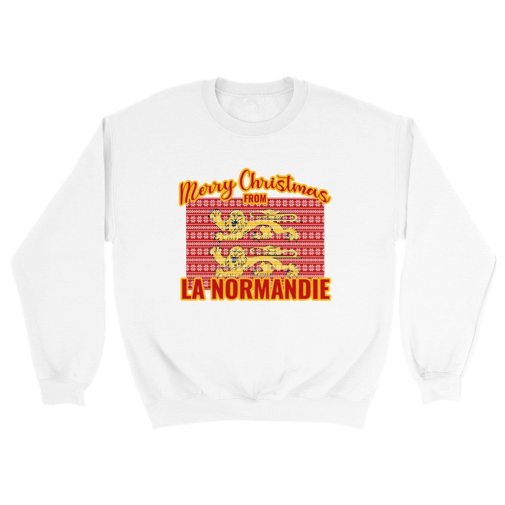 Sweat de Noël Normandie - PERSONNALISABLE