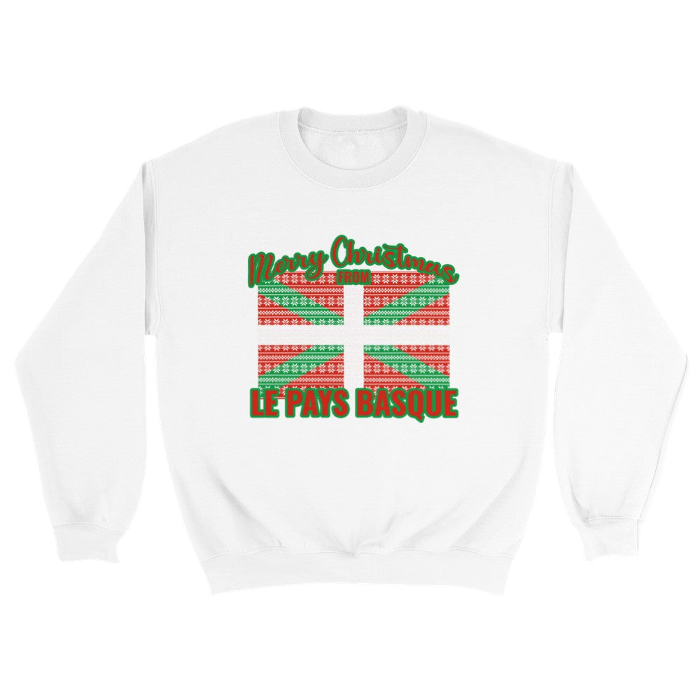 Sweat de Noël Pays Basque - PERSONNALISABLE