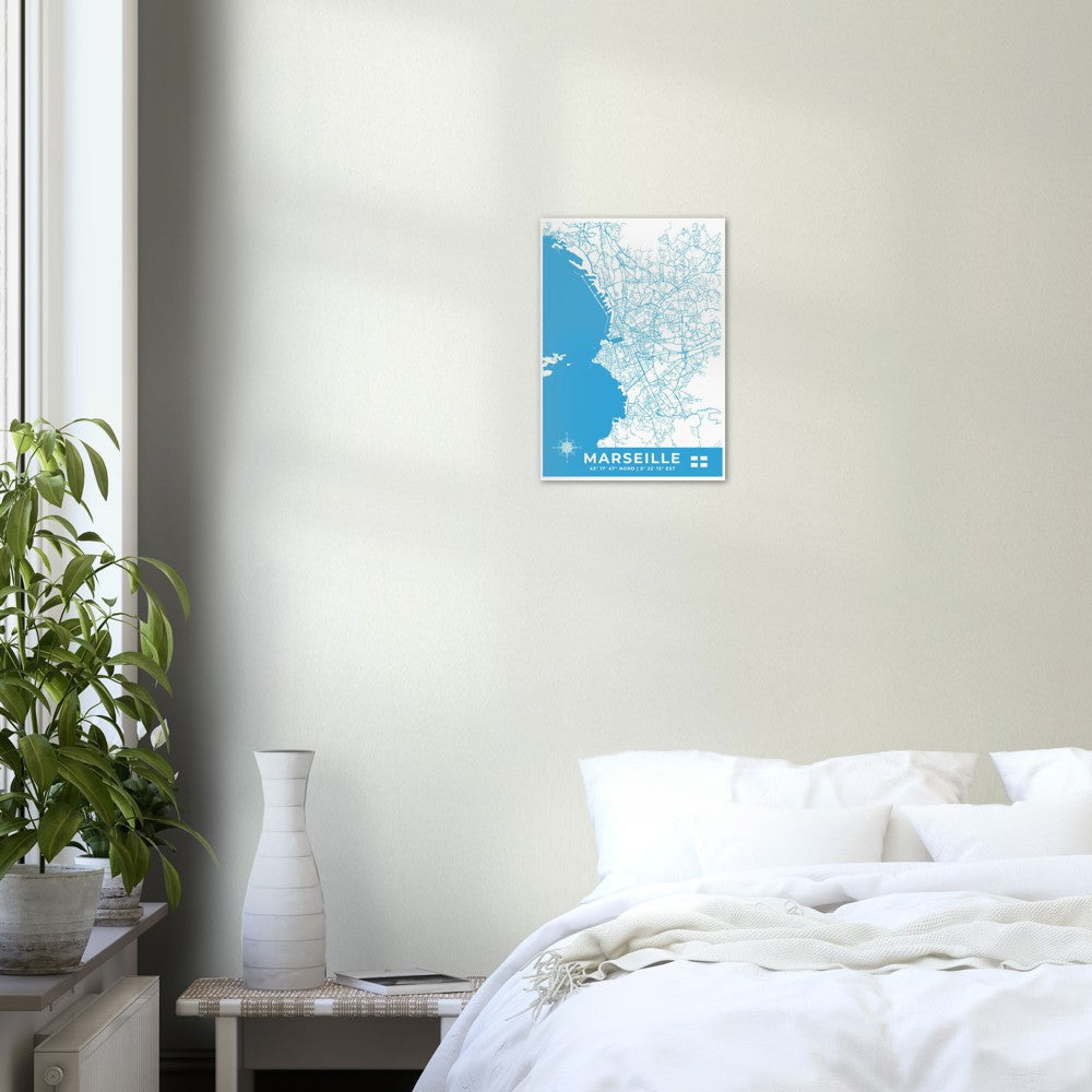 Marseille Poster en papier mat premium