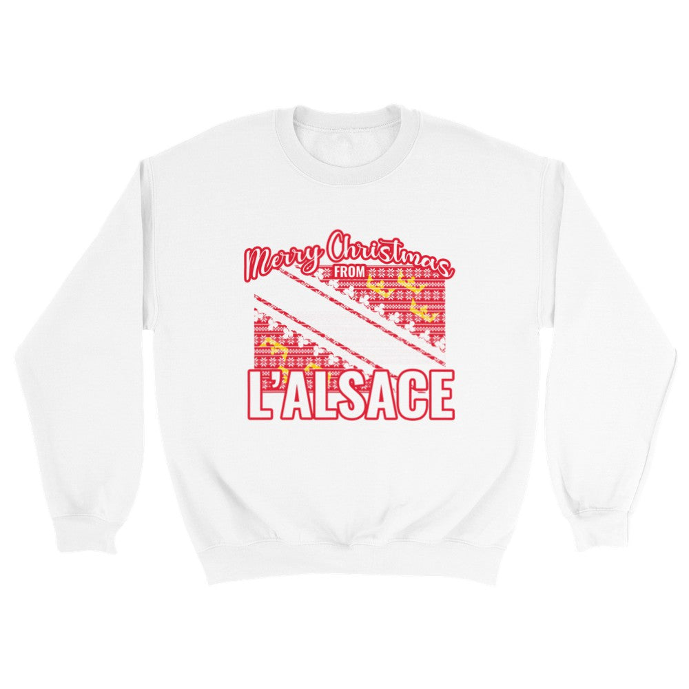 Sweat de Noël Alsace - PERSONNALISABLE