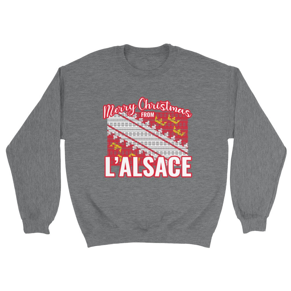 Sweat de Noël Alsace - PERSONNALISABLE