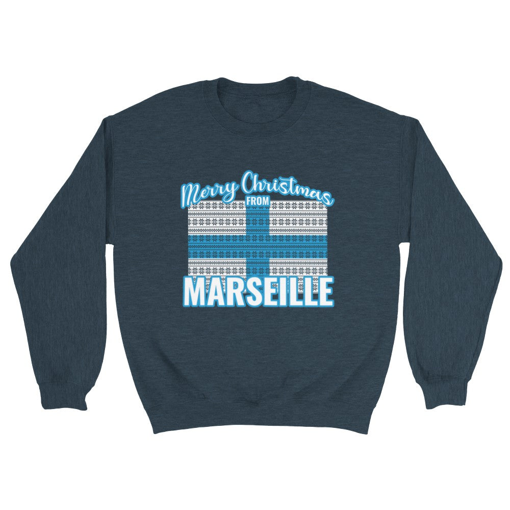 Sweat de Noël Marseille - PERSONNALISABLE