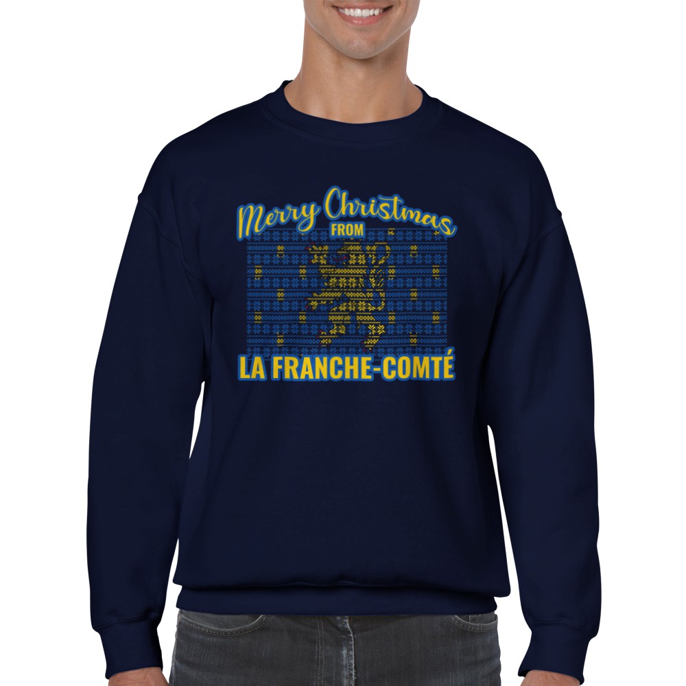 Sweat de Noël Franche-Comté - PERSONNALISABLE