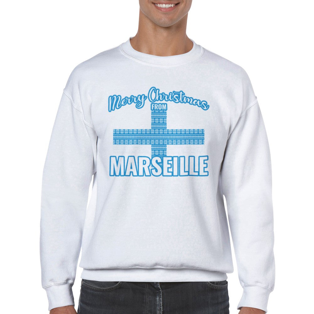 Sweat de Noël Marseille - PERSONNALISABLE