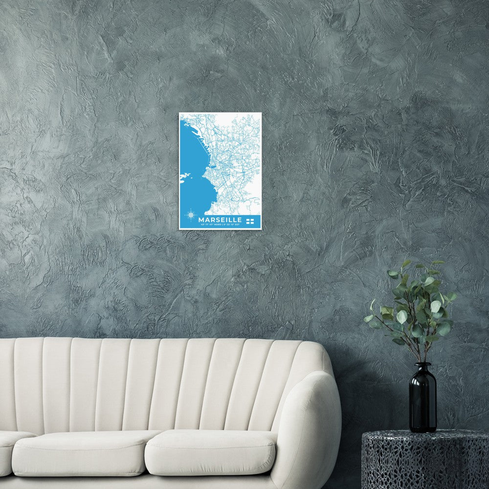 Marseille Poster en papier mat premium