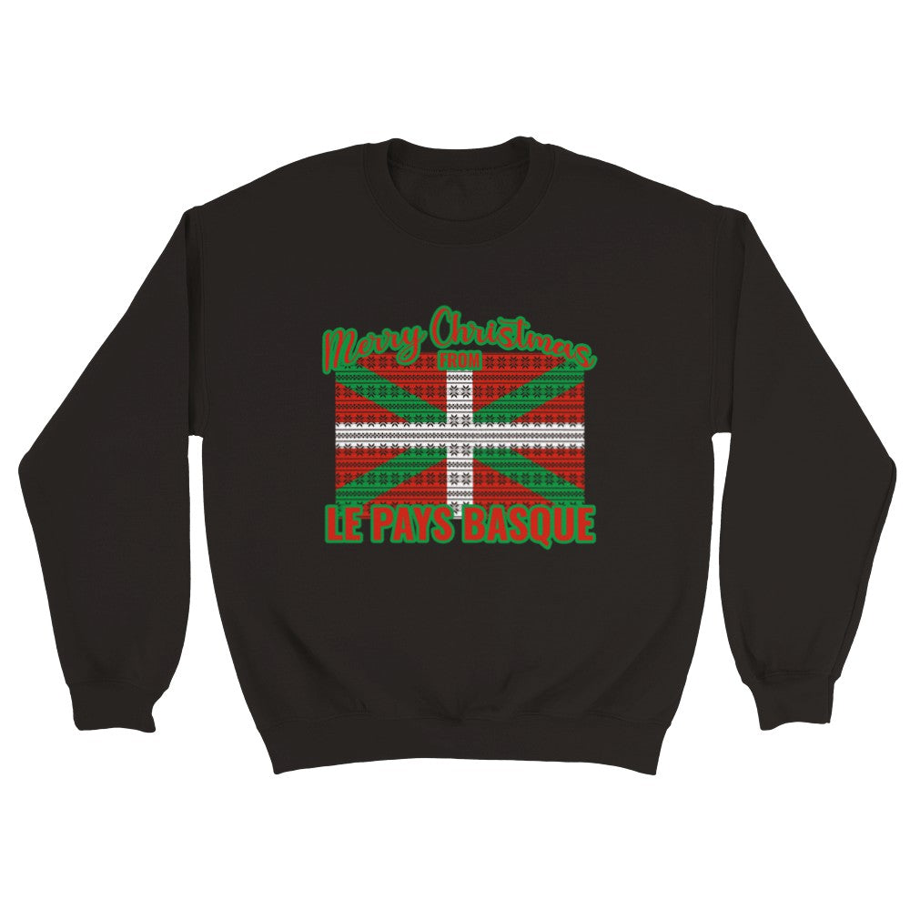 Sweat de Noël Pays Basque - PERSONNALISABLE