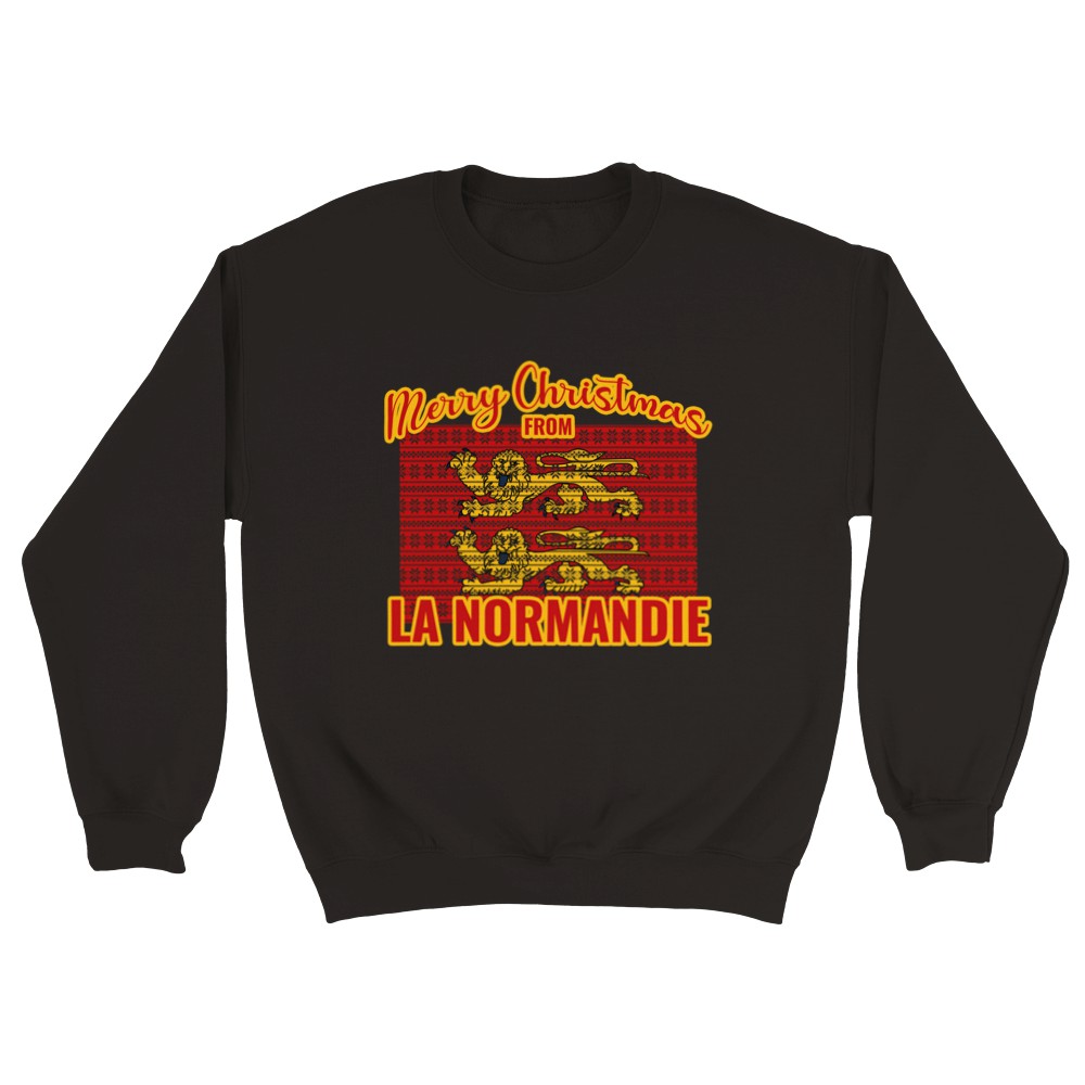 Sweat de Noël Normandie - PERSONNALISABLE