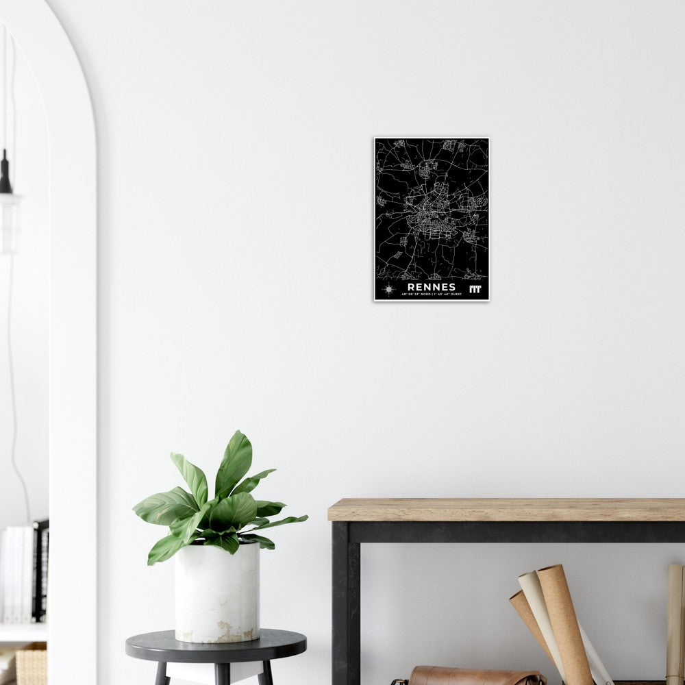 Rennes Poster en papier mat premium