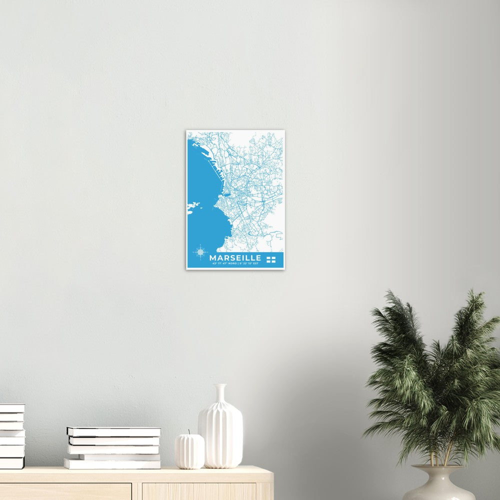 Marseille Poster en papier mat premium