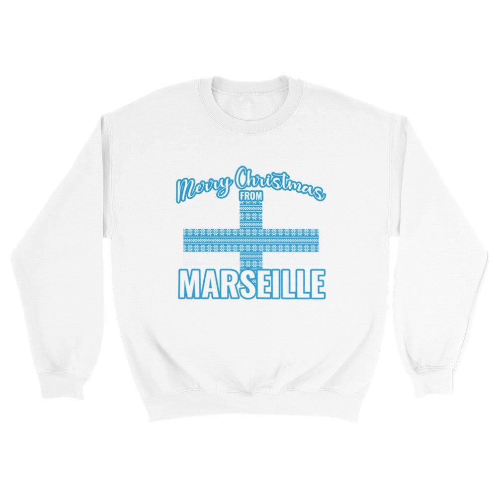 Sweat de Noël Marseille - PERSONNALISABLE