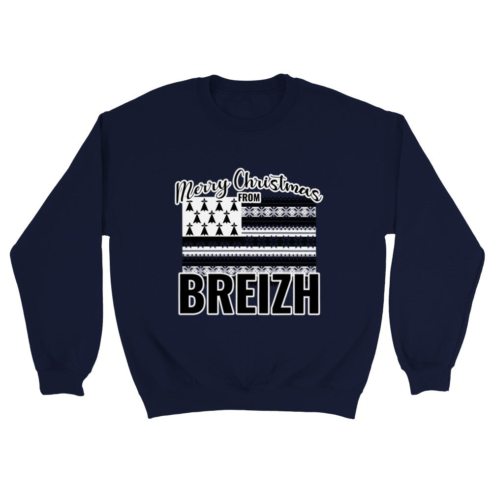 Sweat de Noël Breizh - PERSONNALISABLE