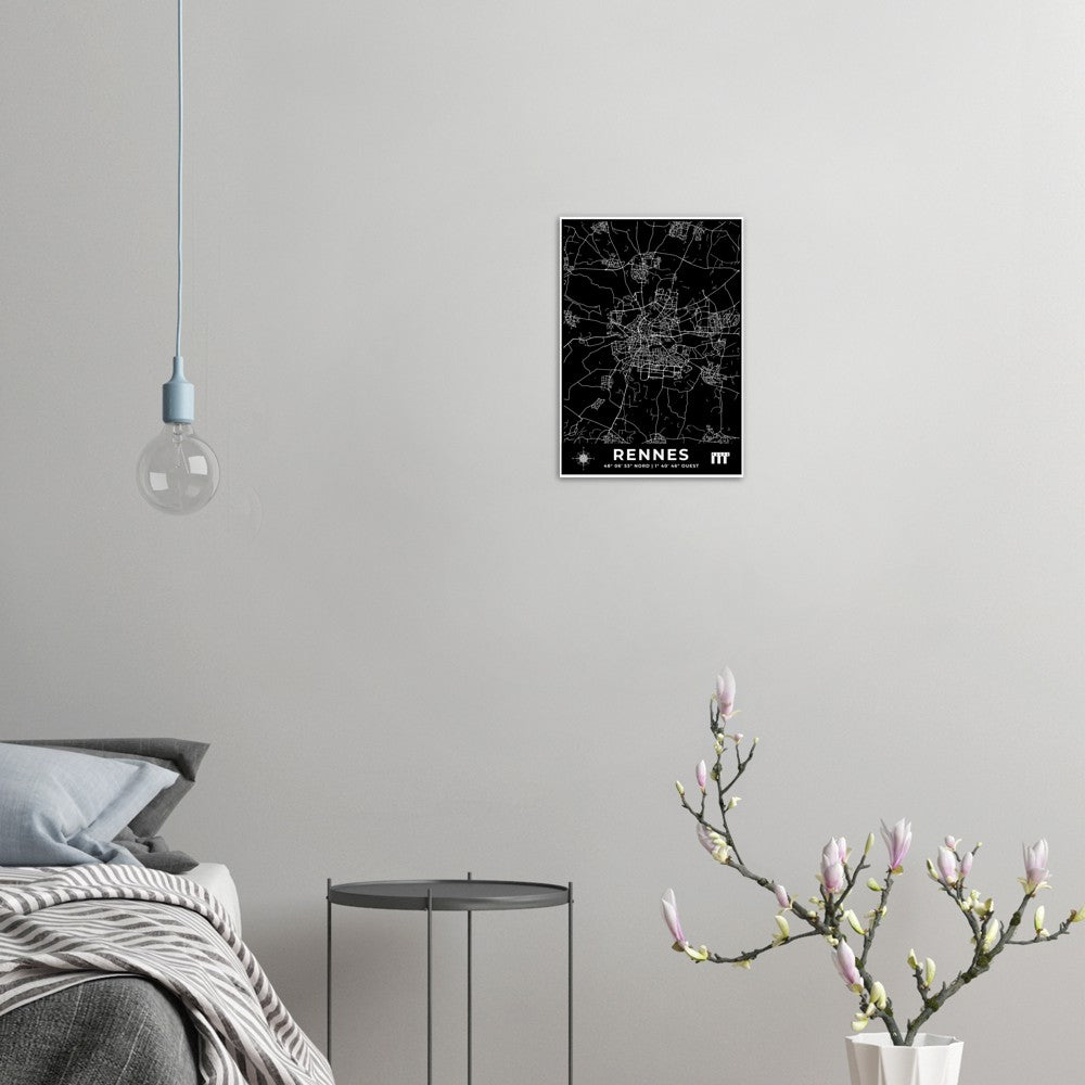 Rennes Poster en papier mat premium